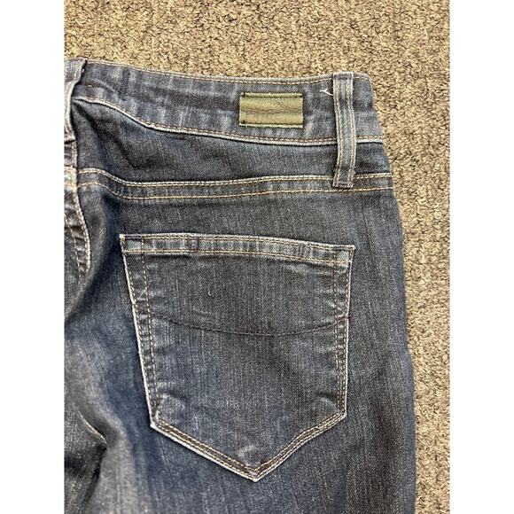 Paige Womens Blue Cotton Blend Mid Rise Skyline Skinny Jeans Size 24 - Picture 7 of 8